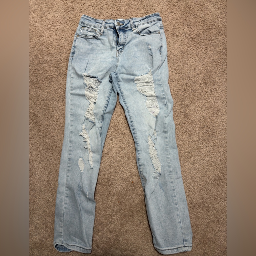 Judy blue destroyed midrise boyfriend jeans